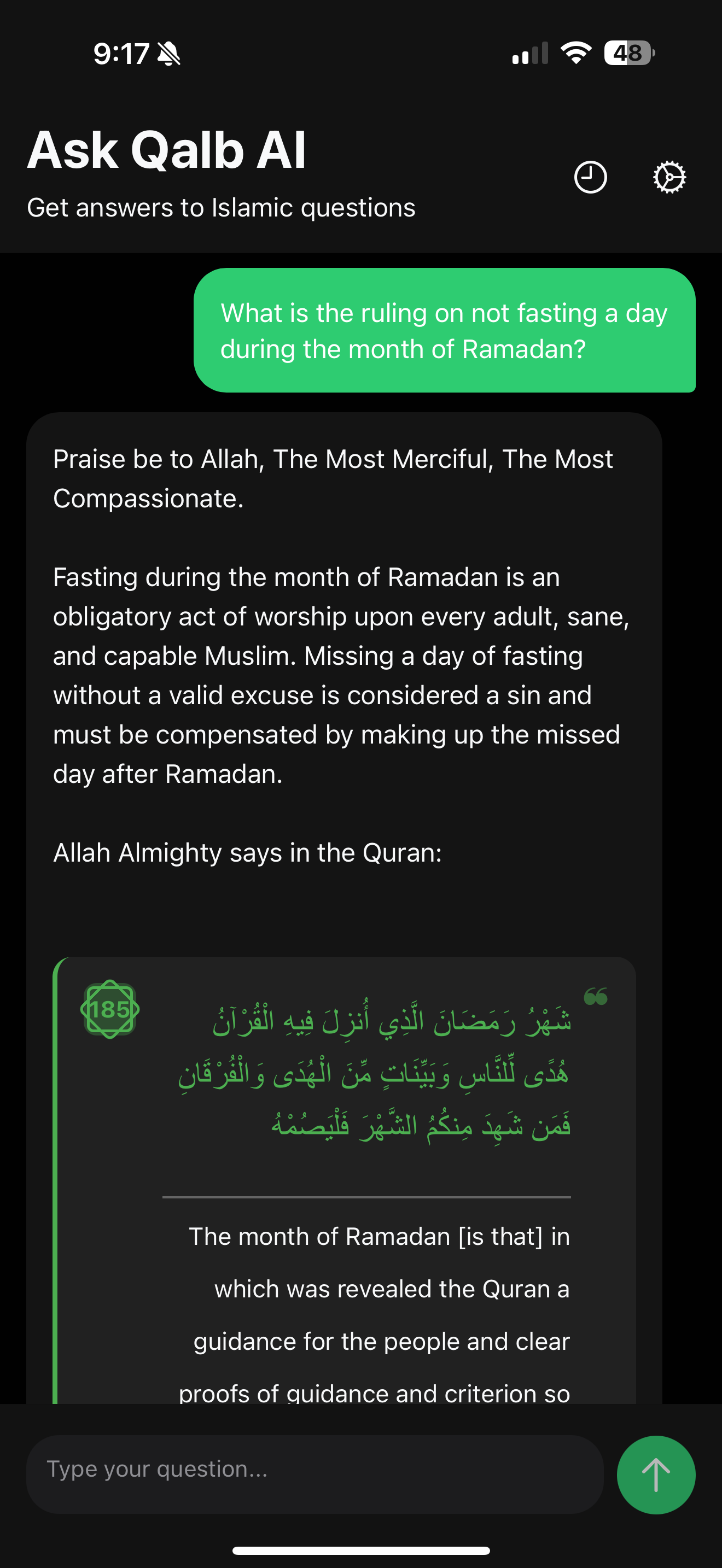 AI Quran Chat